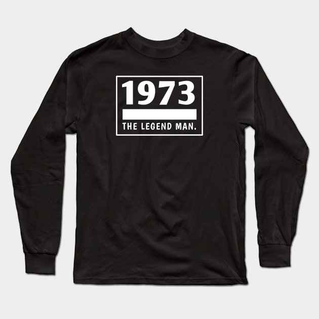 1973 birthday Long Sleeve T-Shirt by BlackMeme94